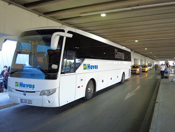 Transportation from the airport (Havaş Shuttles)